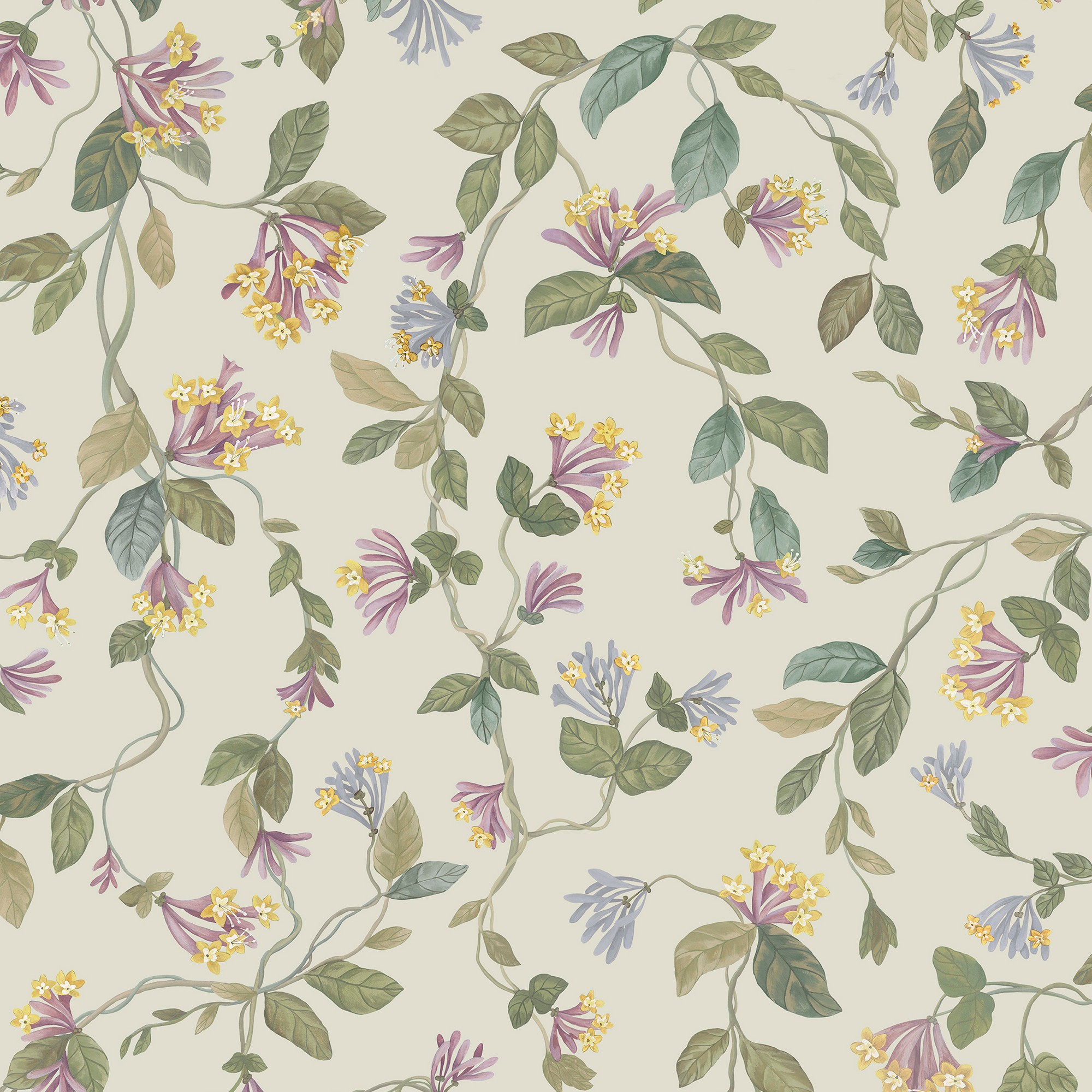 Flora Wallpaper 1243020 By Cole Son In Multi Old Olive Eau Du Nil